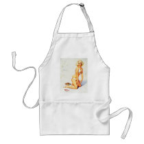 Vintage Gil Elvgren Beach Summer Pinup Girl Apron
