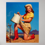 Vintage Gil Elvgren Campfire Pin UP Girl Poster posters