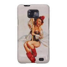 Vintage Gil Elvgren Firefighter Pin Up Girl Samsung Galaxy SII Covers