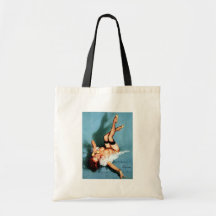 Vintage Gil Elvgren Pin UP Girl on The Phone Tote Bag
