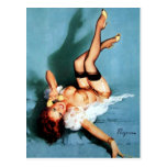 Vintage Gil Elvgren Pin UP Girl on The Phone Postcards