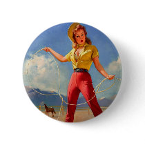 Vintage Gil Elvgren Ranch Wester Pin up girl