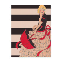 Vintage Girl Post Card
