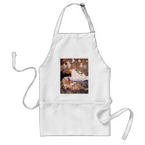 Vintage Girl Reading Under a Tree Apron
