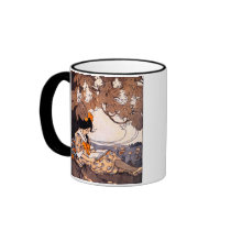 Vintage Girl Reading Under a Tree Mug