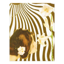 Vintage Girl with Sun and Flower Invitations
