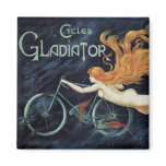 Vintage Gladiator Cycles Poster, 1895 Refrigerator Magnet