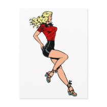 Vintage Glamour Blonde Blombshell Girl Next Door Postcard