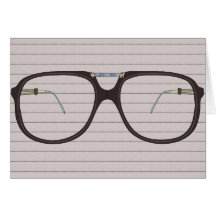 vintage glasses card