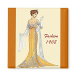 Vintage Gold Gown Magnet
