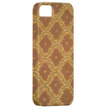 Vintage Golden Brown Damask Case-Mate iPhone 5 iPhone 5 Cases