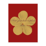 Vintage golden flower