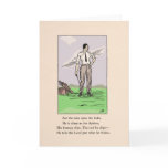 Vintage Golf Ditty Birthday Greetings card