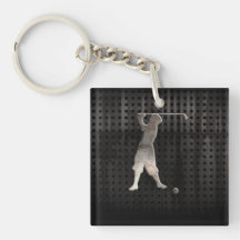 Vintage Golfer; Cool Key Chains