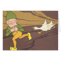 Vintage Goose that Laid the Golden Egg Aesop Fable