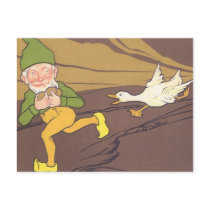 Vintage Goose that Laid the Golden Egg Aesop Fable