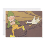 Vintage Goose that Laid the Golden Eggs Fable invitations