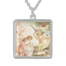 Vintage, Gorgeous & Beautiful Fairies Pendant