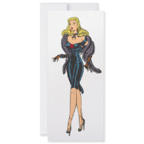 Vintage Gorgeous Glamour Girl Retro Blonde Pinup Personalized Invitations