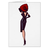 Vintage Gorgeous Glamour Girl Retro Pinup Cards