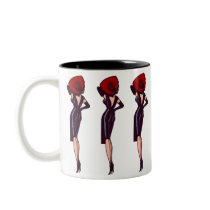 Vintage Gorgeous Glamour Girl Retro Pinup Mug