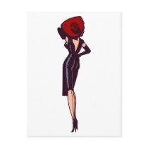 Vintage Gorgeous Glamour Girl Retro Pinup Postcards