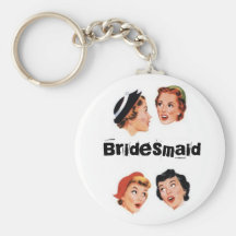 Vintage Gossip Bridesmaid Keychain