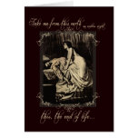 Vintage Gothic Vampire Romance Card Halloween