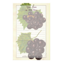 Vintage Grapes Stationery