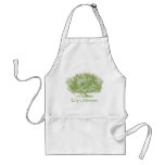 Vintage Green Flower Arrangement aprons
