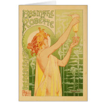 Vintage Greetings With Old Ad Poster Greeting Cards