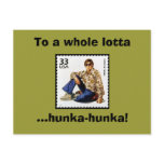 Vintage Groovy Card ~ 1970 Whole Lotta Hunka-Hunka postcards