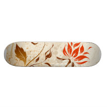 vintage Grunge floral style Skate Board Decks
