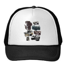 Vintage Grunge Retro Cameras Fashion Trucker Hats