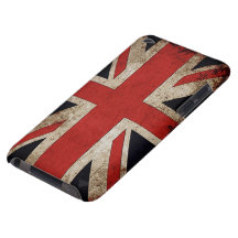 Vintage Grunge UK Flag Barely There iPod Cases