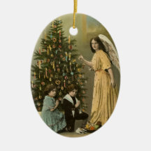 Vintage Guardian Angel Ornament