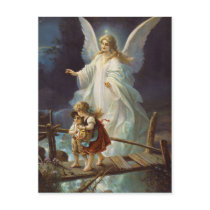 Vintage Guardian Angel Postcard