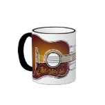 Vintage Guitar with Sheet Music  - Mug