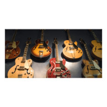 Vintage Guitars Personalised Photo Card