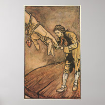 Vintage Gulliver's Travels by Arthur Rackham Posters