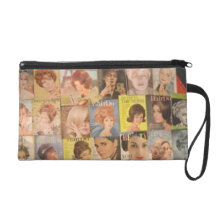 Vintage Hair Beauty Wristlet Purse