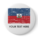 Vintage Haiti Flag buttons