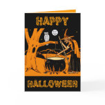 Vintage Halloween Art Card