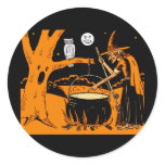 Vintage Halloween Art stickers