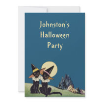Vintage Halloween Black Cats