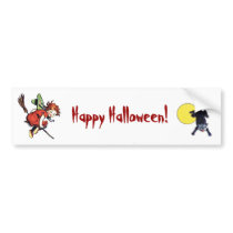 Vintage Halloween Bumper Stickers