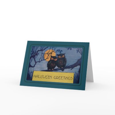 Vintage Halloween Greeting Card