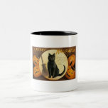 Vintage Halloween Cat Mugs