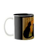 Vintage Halloween Cats and Jack O'Lantern mugs