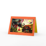 Vintage halloween "Crazy" cards